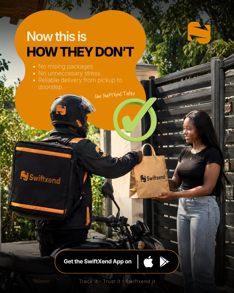 swiftxend's tweet photo. Send your package with an OTP code 🔐📦 every time! 
Avoid stories and keep your deliveries secure with the Swiftxend Mobile App.🧡🚀 https://t.co/KIapJ66ipH