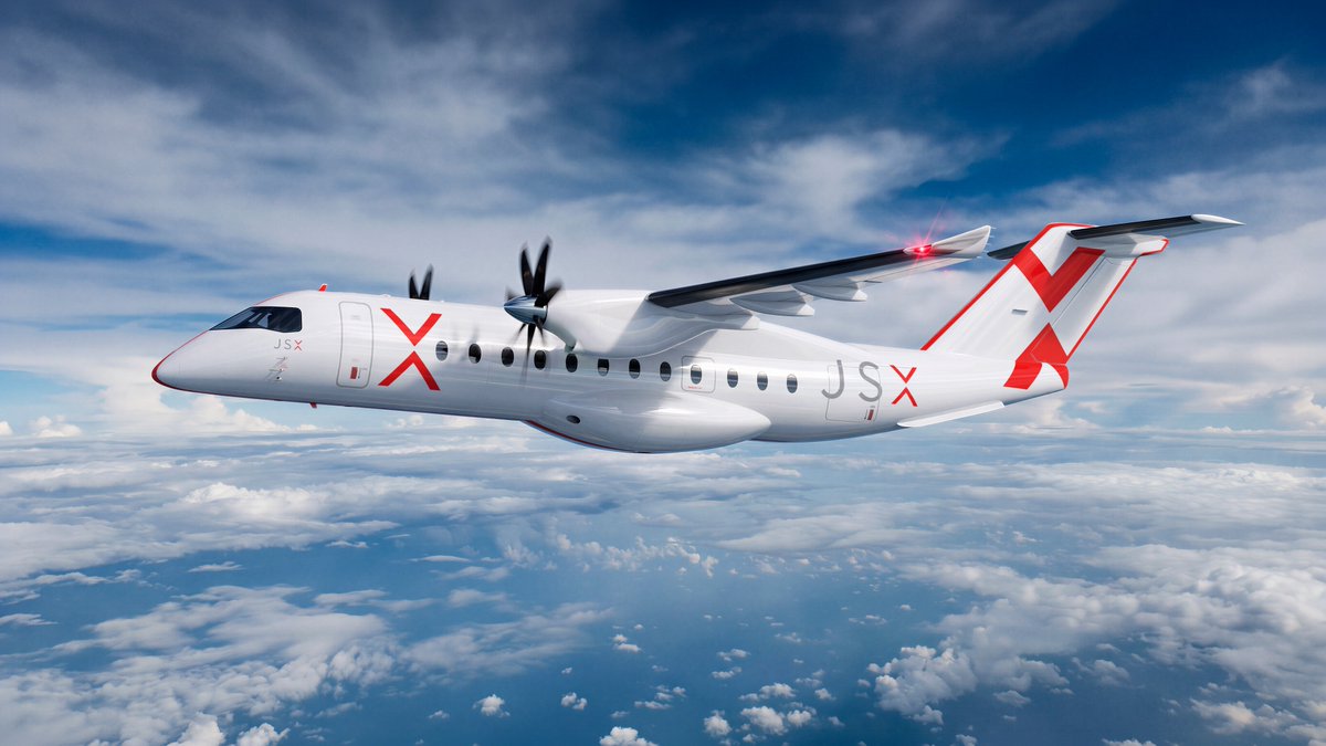 heartaerospace's tweet photo. JSX is on board.

A deposit-backed agreement for 50 ES-36 aircraft + purchase rights for 50 more.

We’ll connect convenient community airports with quiet all-electric flight, a spacious cabin and JSX’s signature speed and ease, from curb to cabin and onward.

Learn more about the ES-36: https://t.co/GrXUJiB0A3
Read the full announcement: https://t.co/LIyU94DK9Y
Media kit + high-resolution assets: https://t.co/AOq6J1Qa10