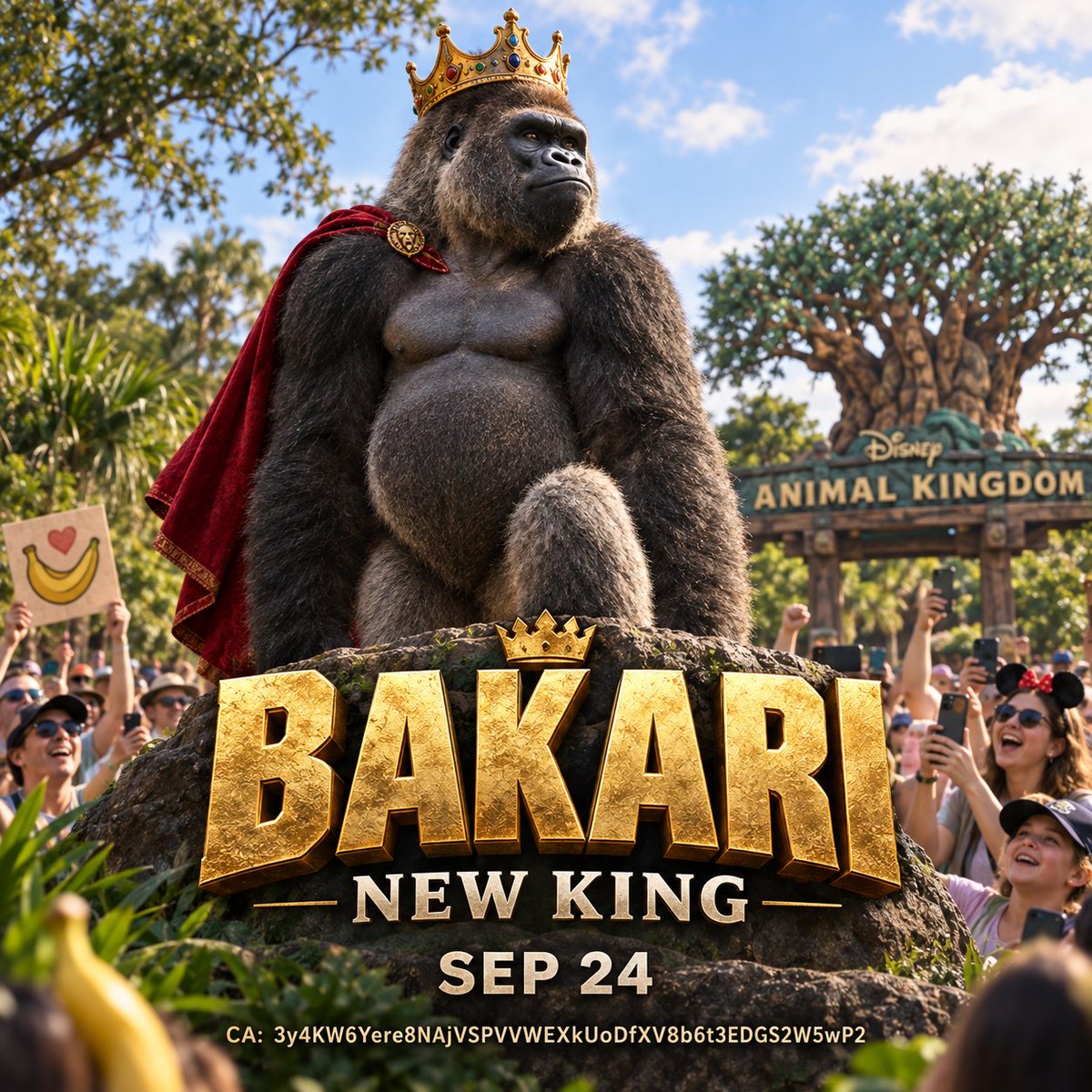maverick_dre's tweet photo. @theunipcs Bakari is the real 21-year-old silverback taking over as the new leader of the Animal Kingdom gorilla troop.
Disney is actively putting him in front of the public ahead of World Gorilla Day on Sep 24, and the story is already spreading through ABC News, People, FOX etc https://t.co/zWNi0SBZ7o