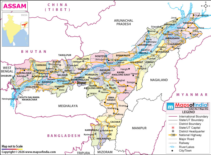 MapsofIndia's tweet photo. 📍 From the Brahmaputra to the hills, explore Assam!
See Assam’s major cities, districts, rivers, roads and other important geographical features with the detailed Assam Map. 🗺️

https://t.co/A6mG1rfFBv

#Assam #AssamMap #MapsofIndia #ExploreAssam #IndiaGeography #IndiaMaps https://t.co/eUM1YFwyQl