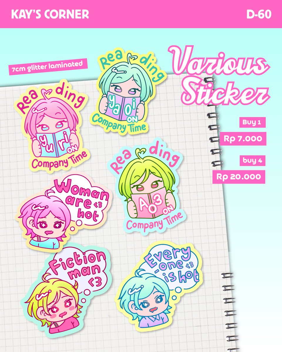 kayenawr's tweet photo. [ like + retweet are appreciated <3 ]

kAy's Corner #CF23 Catalogue !!

📅 quick PO 23 Sept - 27 Sept
📍 SYBAU - D60 
💌 pickup (both days) &amp; mail order
🍀 witch hat atelier, tgswiiwagaa, alien stage, NANA, original

🔗 form &amp; samples below
#cf23 #cf23catalogue https://t.co/YE4HqBoQRj