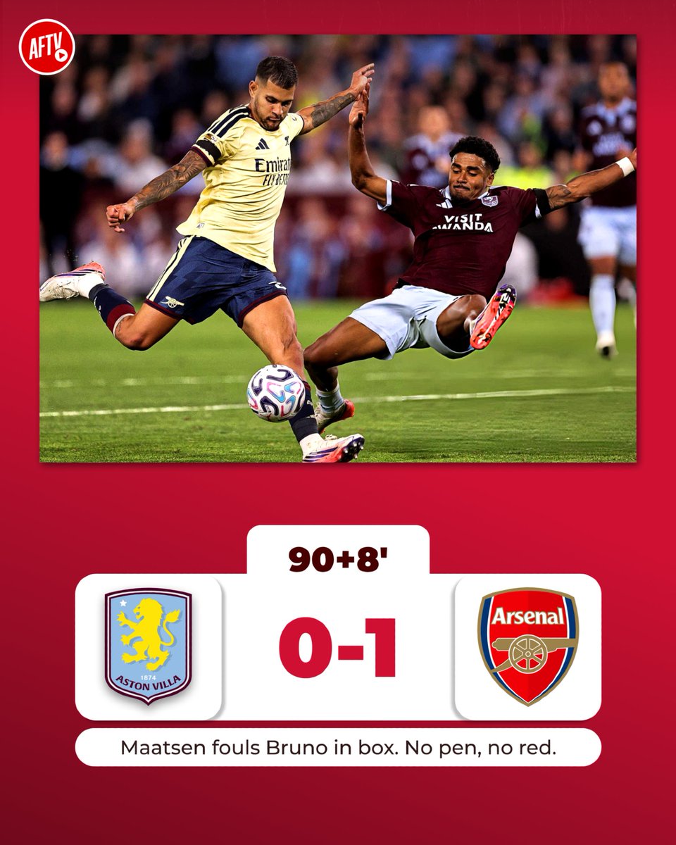 AFTVMedia's tweet photo. So much for the narrative that we get all the decisions. 🙃 After four KMI panels, official reviews confirm two major refereeing errors have gone against us this season (Villa and Sunderland), with absolutely zero major errors working in our favour.

We just want consistency and fair officiating. Is that too much to ask? 📉