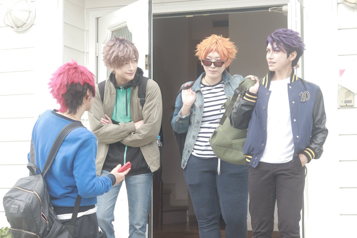 Eryu_cos's tweet photo. 【a3!/cos】
╭┉┉┅┅┉┉╮

  葉星大組の朝☀️

╰┉┉┅┅┉┉╯

「行ってきます👋」

＿＿＿＿＿
🌻@honda_____10 
🍡@mu_muu_mu_ 
🐶@franxx02
🖋️@Eryu_cos 
◎Photo◎
なつさん:1-2枚目
↪︎(@photos_tmt_)
ぴーなっつさん:3-4枚目
↪︎(@pipopapo_rinrin)
＿＿＿＿＿
#Eryucosplaya3🖋 https://t.co/vmpKJ9YRZw