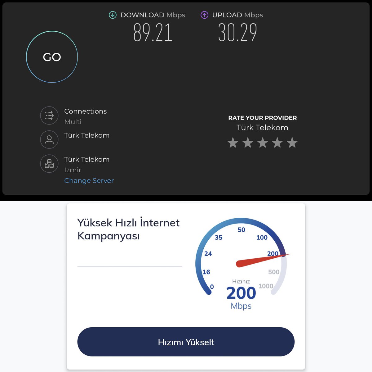 durulvarol's tweet photo. @TTDestek Öncelikle 200 mbit internetim nerede? İkinci olarak 200 gözüktüğü zamanlarda bile söktüğünüz 20mbit'lik bakır kablodan daha kötü bi fiber performansı nasıl yaşıyoruz bi açıklaması var mı bunun? https://t.co/F25a5MscmU