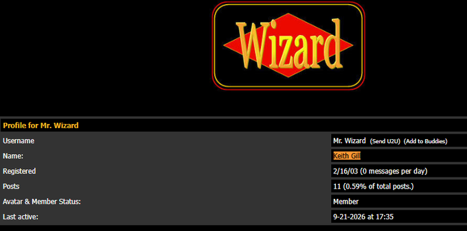 beyourloverboy's tweet photo. MR WIZARD PROFILE JUST UPDATED - Keith Gill is one of the most known GME memes

Keith Gill just added his actual name on the account

https://t.co/MkFRva38PD https://t.co/OiDS31oXIf