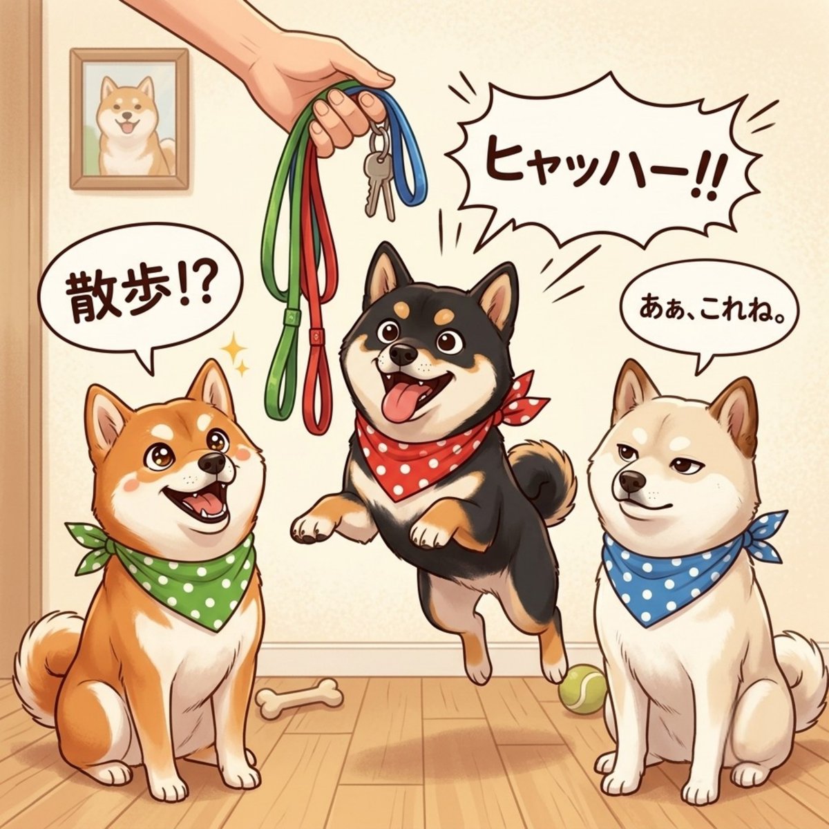Mintriel_siba's tweet photo. 柴犬あるある🐾
リードを見せるとテンションMAXになる🐕🐾
（なお右の冷静さ…）
​#柴犬あるある #柴犬 #shibainu #柴犬のいる暮らし #犬好きさんと繋がりたい https://t.co/tGNR2UPjpi