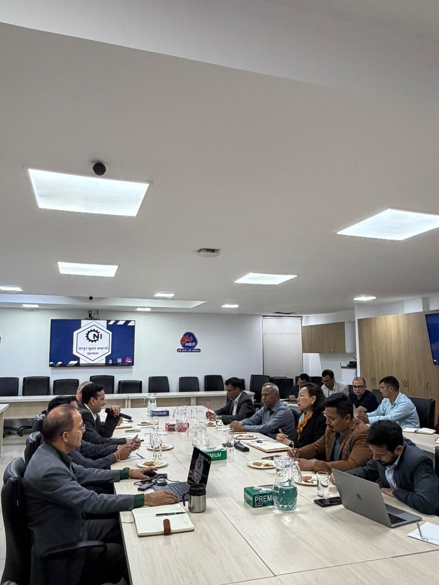 BeingNirvana's tweet photo. Productive discussions at CNI with the IBN CEO and her team, fellow industry leaders, and members of the NRN community on the legal reforms needed to unlock investment, entrepreneurship, and private-sector growth in Nepal.

For Nepal to move faster, our laws and institutions must enable enterprise—not slow it down.