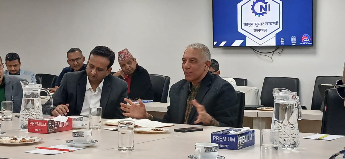 BeingNirvana's tweet photo. Productive discussions at CNI with the IBN CEO and her team, fellow industry leaders, and members of the NRN community on the legal reforms needed to unlock investment, entrepreneurship, and private-sector growth in Nepal.

For Nepal to move faster, our laws and institutions must enable enterprise—not slow it down.