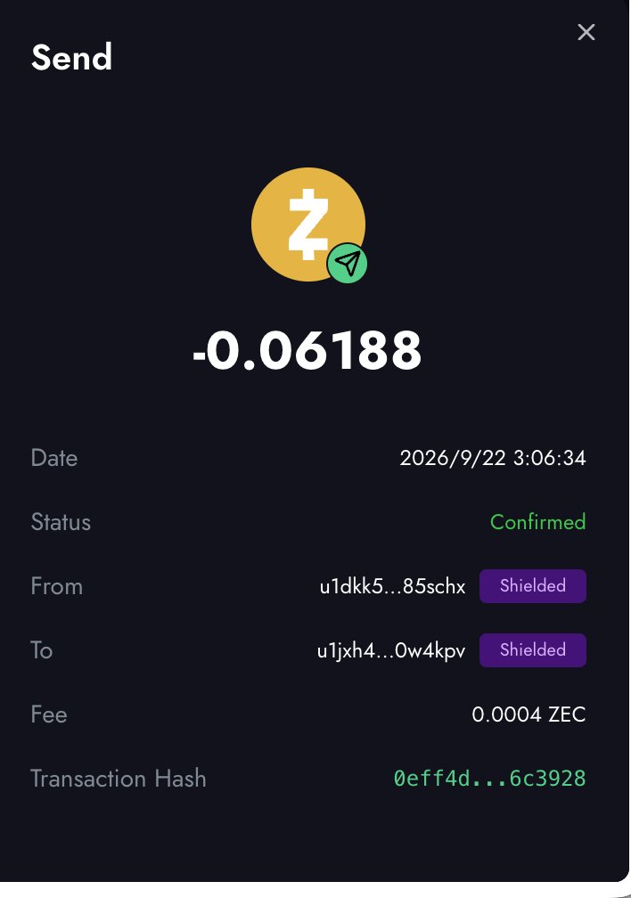 iku_7777's tweet photo. @zaddrnet @unvint Hello ZADDR Studio team, I accidentally sent 0.06188ZEC to the mint address without a memo. Could you please help me identify the payment and issue a refund? TxID: 0eff4d31c1cb7aeaebeb7d1a7d44404e311e0d74da5ed9d033680d92476c3928. Thank you!🙏🙏🙏 https://t.co/mQZvXK00Cp