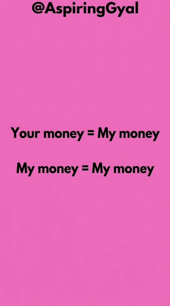 AspiringGyal's tweet photo. The math is simple. Don’t make it weird. 💸💅 https://t.co/hhAPeXWjQJ