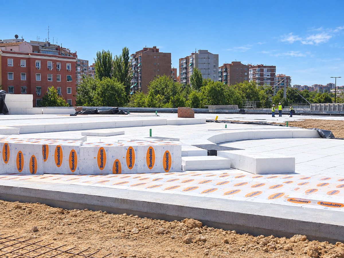 sundolitt_es's tweet photo. Hay lugares que hablan de la historia de Madrid y proyectos que construyen su futuro. Orgullos de que nuestro EPS forme parte de esta transformación en el nuevo Parque de Ventas. #Sundolitt #EPS #PoliestirenoExpandido #porexpan #ParqueVentas #Madrid #PlazaVentas https://t.co/vzHeAgXgtj