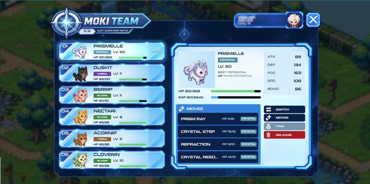 MokiWorlds's tweet photo. ⚔️ MOKI TEAM IMPROVED! 🐾✨

The Moki Team interface just got an upgrade!

Manage your Moki, check their stats, and build your team with a cleaner and improved interface.
Your team. Your strategy. Your adventure. 💙

Build your Moki Team! 🌍⚔️

#MokiWorld #Web3 https://t.co/FvPIxJi1HC