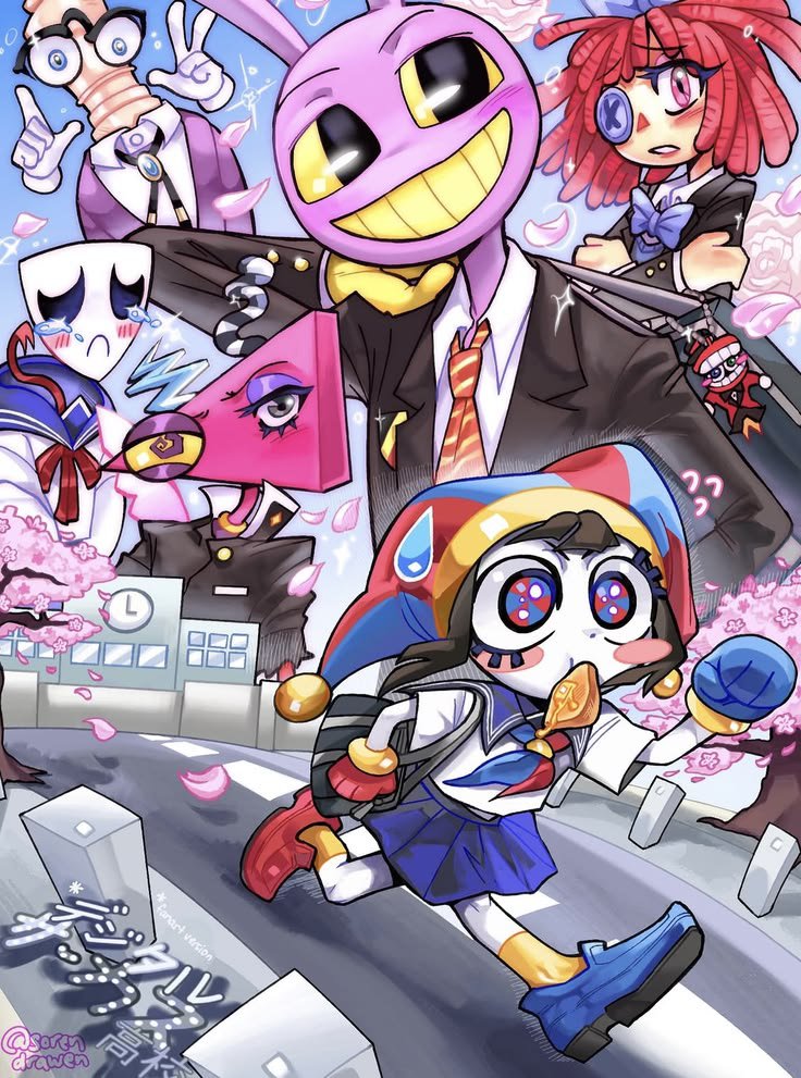 RuneZaZa's tweet photo. I swear if I get trapped in another virtual dimension before homeroom...👁️
Artby @sorendrawen
#TheAmazingDigitalCircusFanArt #Caine #Funnybunny #Pomnijax #TADC https://t.co/TeOWGeeOwD
