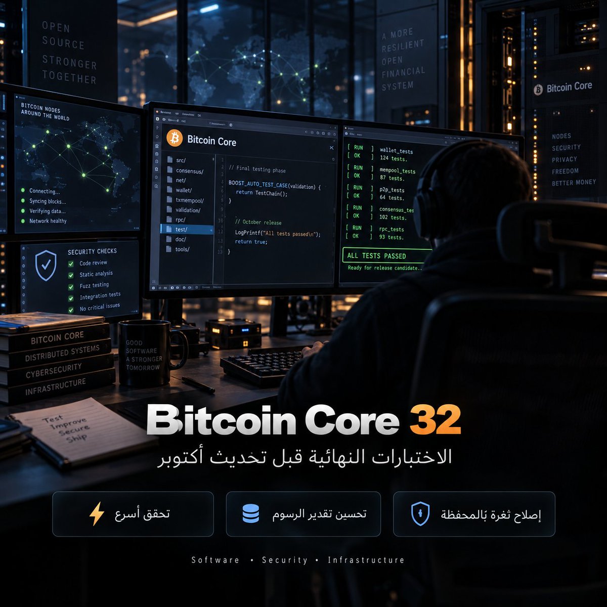 BlockVeyra_'s tweet photo. Bitcoin Core 32 دخل المرحلة النهائية من الاختبار قبل تحديث أكتوبر: Validation أسرع، تغييرات في تقدير الرسوم وإصلاح ثغرة بالمحفظة كانت تسمح لمستخدم موثّق بتشغيل أوامر على الـNode. التطوير الحقيقي لبيتكوين ساعات بيحصل بعيد عن السعر. 
#Bitcoin #Crypto https://t.co/zRfA8hNOca