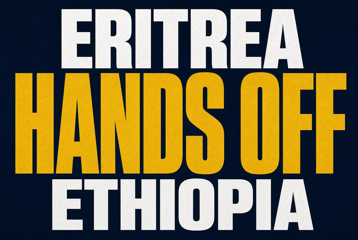 Addiskk's tweet photo. TPLF did not act alone.

It reignited war in Tigray with backing and encouragement from the ERitrean regime.

If the world cares about peace in the Horn, the demand is simple:
Eritrea - hands off Ethiopia.

#HandsOffEthiopia https://t.co/zPYrr9DO99