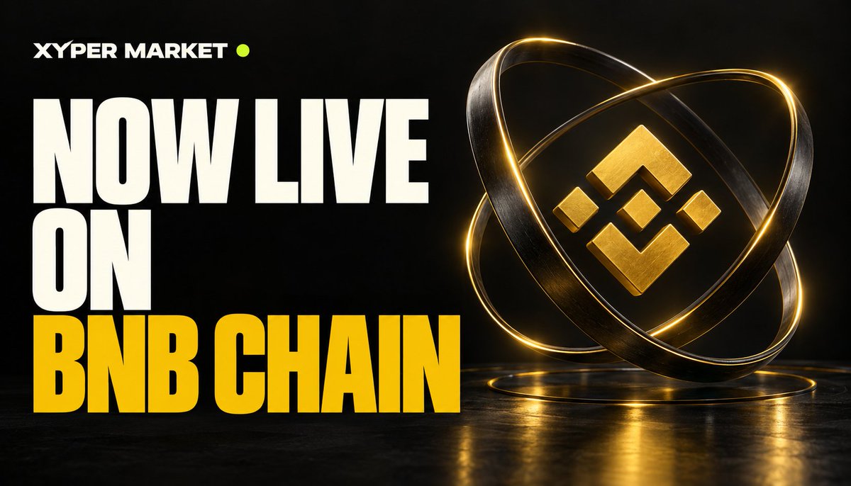 xypermarket's tweet photo. 🦾 @XyperMarket  is now live on $BNB Chain. 🟡

A new chain. 
A new chapter for Xyper.

#BNB Chain community — let's build what's next.

#BNBChain #Xyper https://t.co/EaHSkZj5AJ