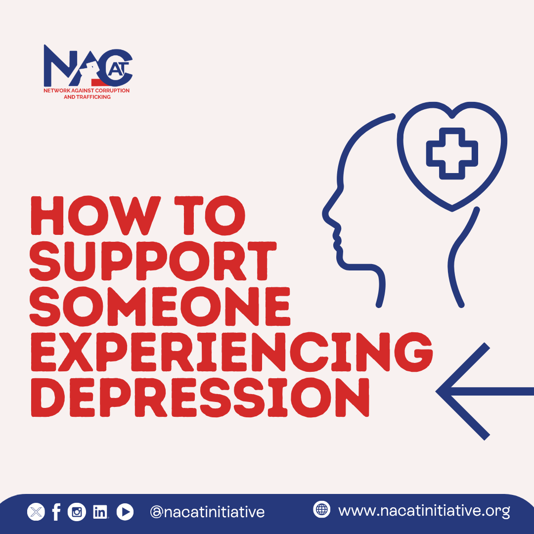 NacatInitiative's tweet photo. Supporting someone experiencing depression doesn't mean having all the answers.
Sometimes, it starts with simply listening without judgment, checking in regularly, taking their feelings seriously, and encouraging them to seek professional support when needed.
#NACAT https://t.co/Yr0tp0niVJ