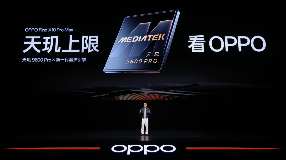 It’s here. 📱 The new @​oppo Find X10 Series has arrived. Across the series, Arm technology helps power the performance and efficiency behind AI, photography and gaming experiences. Leading the lineup, the Find X10 Pro Max pairs Arm C2 CPUs + Mali G2-Ultra NX g