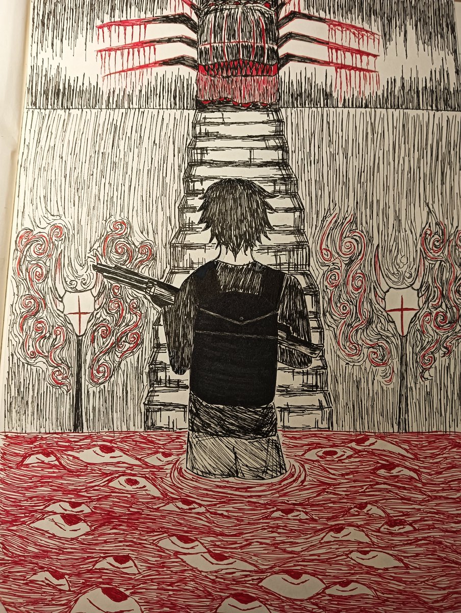 Rachel_202408's tweet photo. Hey, my first time sharing my art online. I'm a 20-year-old girl from China. These are some dark art I drew 3 years ago (high school). Anyone wanna be friends? 🙂 https://t.co/K2dUEqGuDp