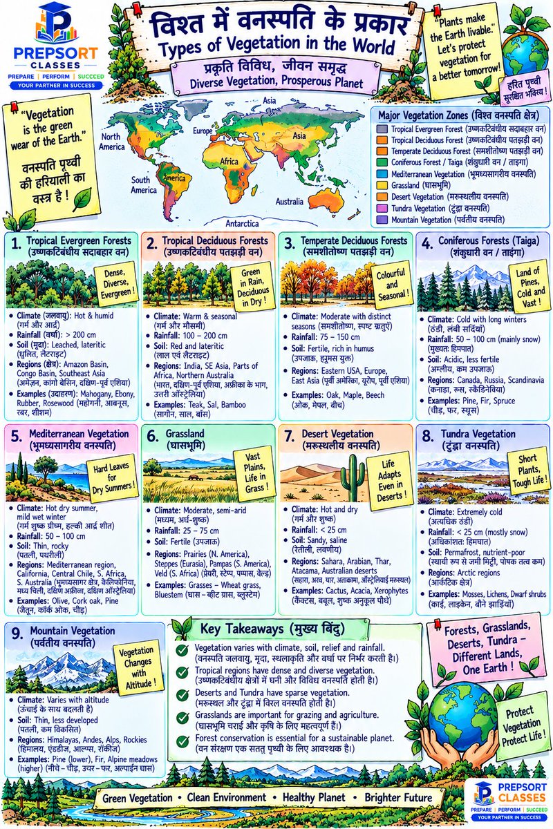 SachinMudg56786's tweet photo. 👉//Vegetation Resources of World & MCQ// विश्व में वनस्पति//👇
-Geography - 🧵📌
#Geography #UPSC #bpsc #uppcs #rpsc #SSC #ssccgl #APPSC #CGPSC #AppscJobNotification #mppsc #ukpsc #APSC #APPSC #OPSC #KPSC #GPSC #JPSC #TPSC #TNPSC #skpsc #ppsc #hpsc #jpsc #mpsc #hppsc https://t.co/MeuOcvumYp