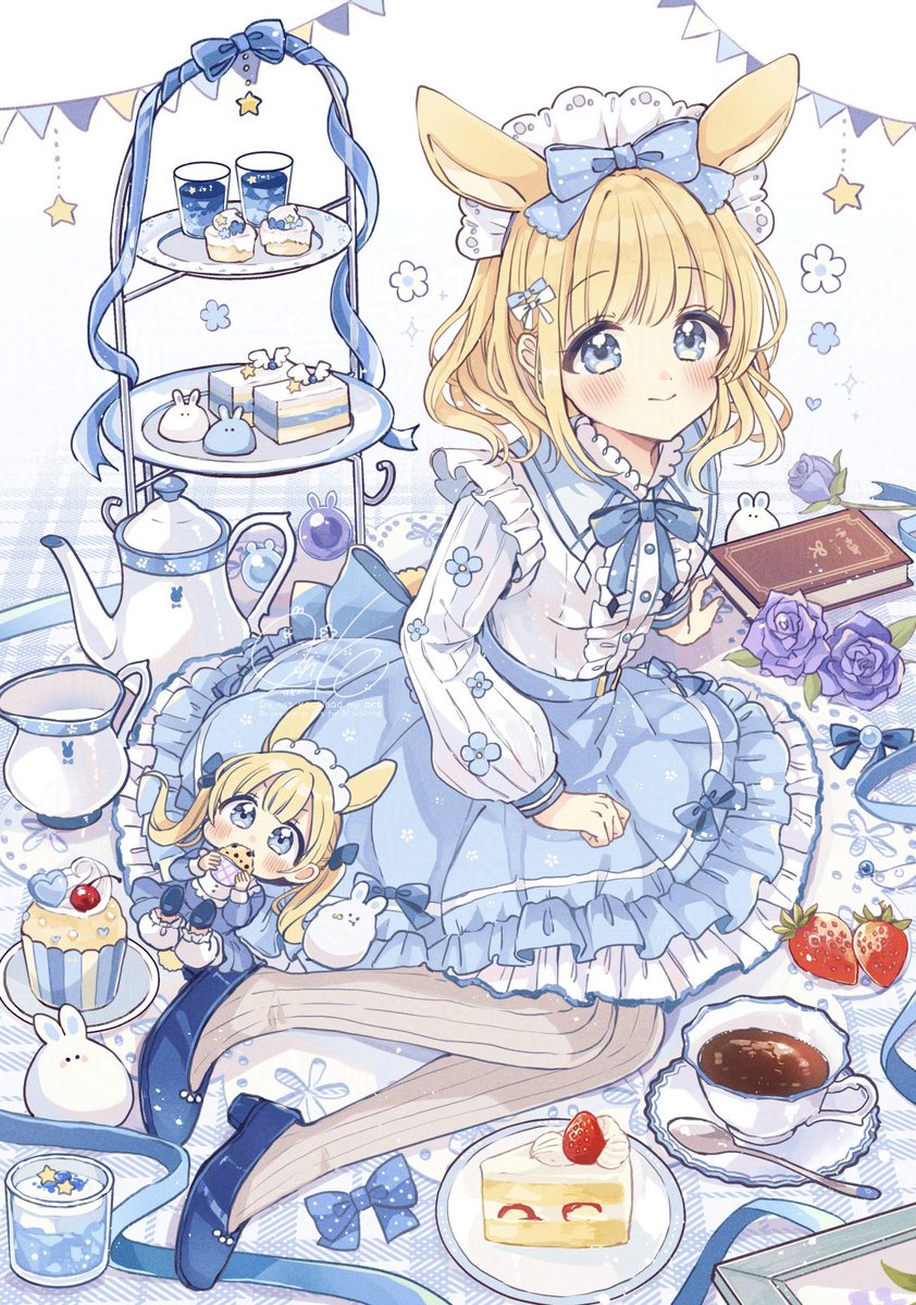 sakura_oriko's tweet photo. アフタヌーンティーちゃん☕️ https://t.co/TsAOOrF2Ta
