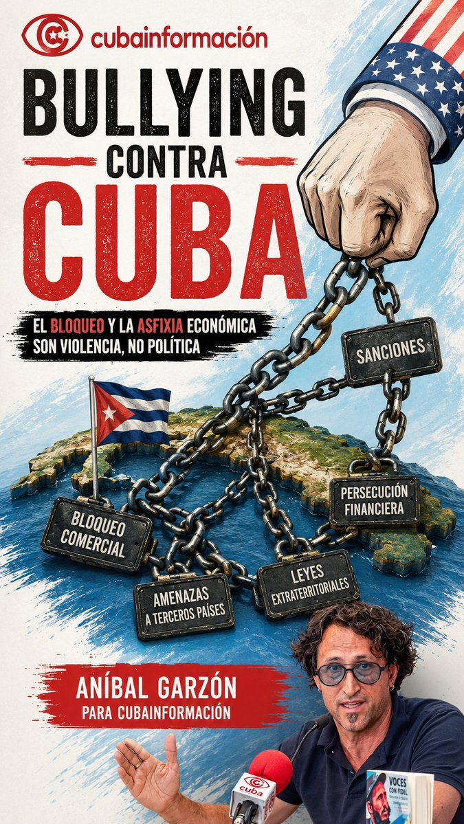 JoseMarianoTam1's tweet photo. Algunos le llaman "Embargo", nosotros le decimos #BloqueoGenocida , pero en realidad es una #GuerraEconomica y multidimensional lo q aplica el #ImperioDelMal 🇺🇲 y su camarilla #NeoFascista contra el noble PUEBLO 🇨🇺. #TumbaElBloqueo #UnBlockCuba #OffTheList #LetCubaLive ❤️🇨🇺🌐 https://t.co/dyZumVPRvm