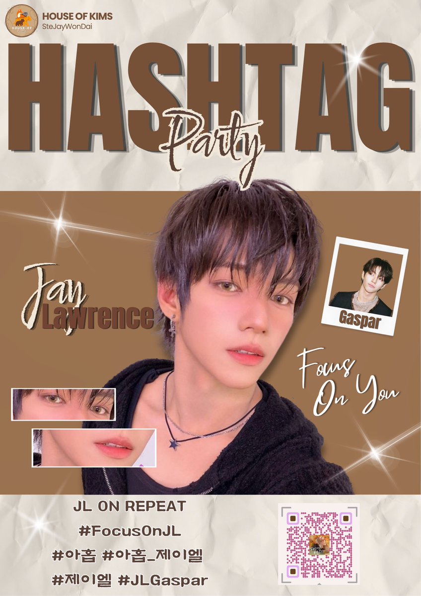 houseofkimfam's tweet photo. KIMFAM, LET’S GET LOUD FOR JL! 🌟🤎

House of Kims is officially joining the JL Hashtag Party! 🎉

Let’s flood the timeline with love for JL and “Focus On You”! 🔥🤎
Every post, stream, repost, and interaction helps! Let’s make JL’s voice HEARD! ✨

Let’s come together and fill the timeline with JL’s photos, videos, edits, favorite moments, and heartfelt messages. Let’s show our love and appreciation for our talented JL and make this hashtag party a celebration of everything we love about him. 🫠😍

JL ON REPEAT
#FocusOnJL
#아홉 #아홉_제이엘 
#제이엘 #JLGaspar