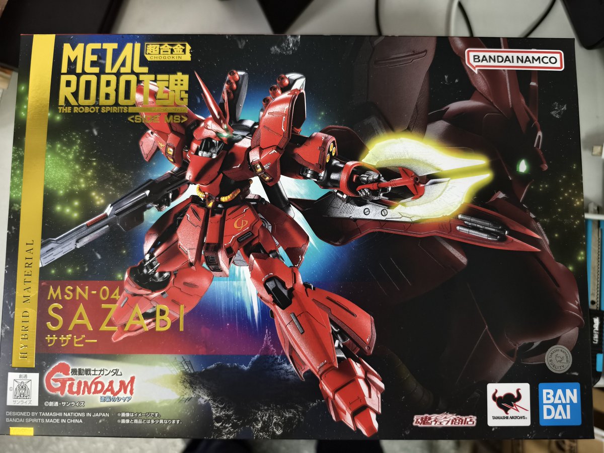 deewong2009's tweet photo. Metal Robot 魂 MSN-04 Sazabi https://t.co/RzgXg7VKEG
