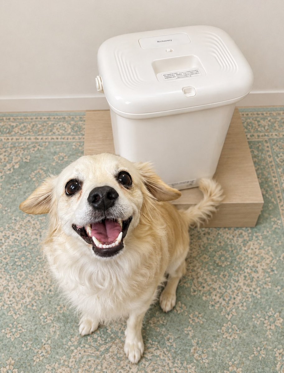 DoretheaParff's tweet photo. I won a food storage container in @petsnowy_jp’s giveaway! I didn’t have one before, so I’m thrilled to have this opportunity. It automatically vacuum-seals, and the scoop attaches magnetically to the lid, keeping it clean and easy to store. Its https://t.co/NY8QXJLYm3