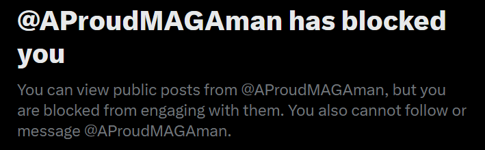 NeverQuitRaging's tweet photo. My first block. I think. Proud to be blocked by a pedophile supporter. https://t.co/zm5UhOsDug