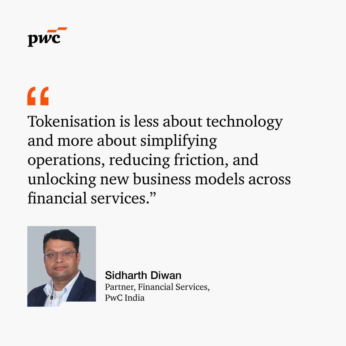 PwC_IN's tweet photo. Our Take on ‘Enabling India to become the global foundry for tokenised assets’ explores how India can build on its digital infrastructure, regulatory progress and technology capabilities to drive the next evolution of financial markets. Know more: https://t.co/5L32gnJMYa https://t.co/HjhfeqsxC0