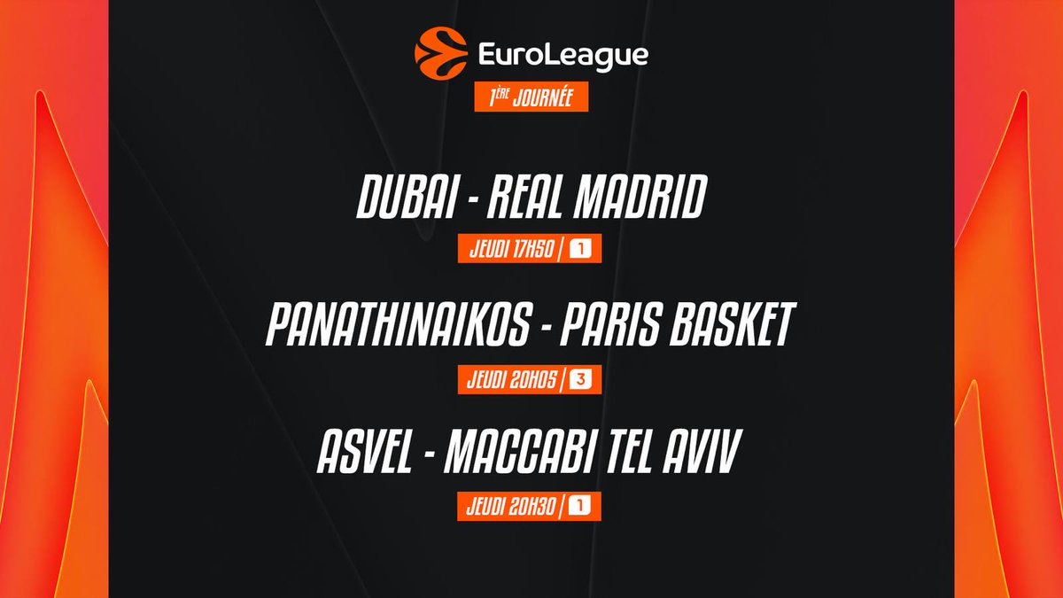 MaryPatrux's tweet photo. La première journée d’euroleague @beinsports_FR https://t.co/FQgShB3WBG