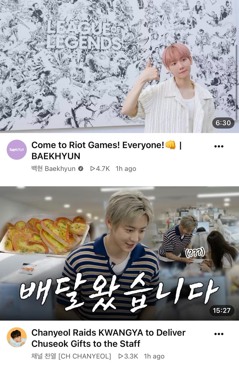 1992inlove's tweet photo. OMG Chanyeol and Baekhyun’s youtube update, everyone! https://t.co/uy787Pah8E