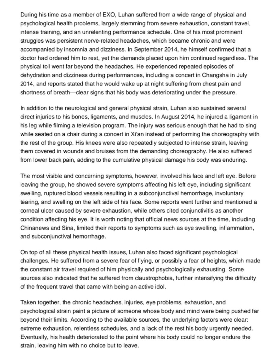 xiaollu777's tweet photo. sm trauma!

not sure why everyone’s bringing up luhan past and his exit from sm again in 2026, but at the time, relentless schedules, brutal training, constant travel, and no rest pushed his health beyond what his body could endure!

everything is summarized here   ↓ https://t.co/0PsxMkwkN6