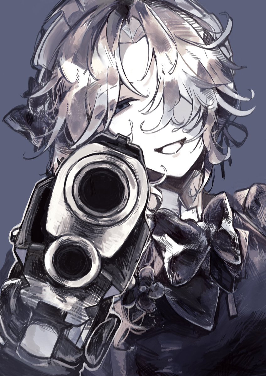 Settyu05's tweet photo. 「ばーん……なんてね、撃たれると思った？」
#かな絵 https://t.co/E5bCIHzveX