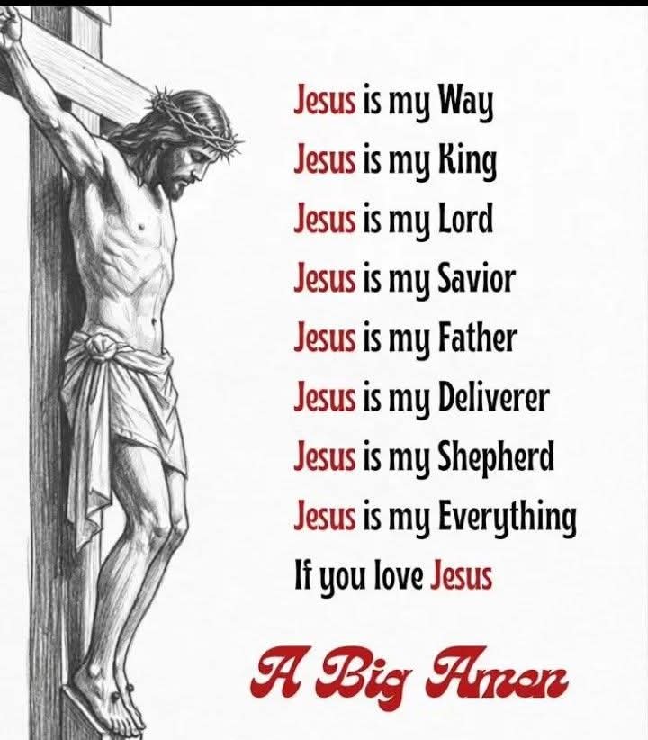 InnocentByabag5's tweet photo. AMEN!

JESUS IS MY EVERYTHING! https://t.co/iQjB4YLDn4