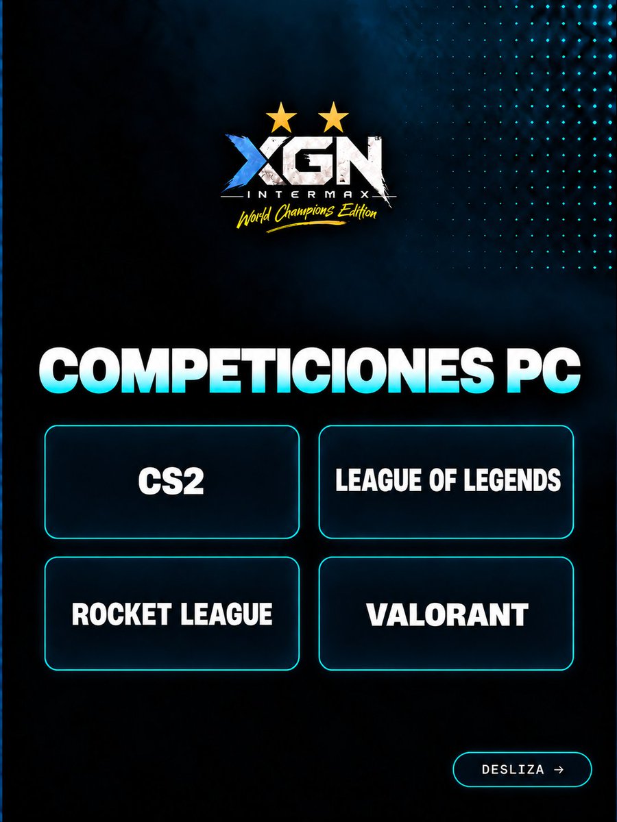 XGNIntermax's tweet photo. 🔥 ¡Prepárate para competir!

#PC, #consola y modalidades For Fun: descubre todos los juegos que te esperan en #XGNIntermax26

🎮 ¿En cuál vas a participar?

📅 9–11 de octubre · Silleda
🔗 https://t.co/FxmUWzt9Ak

#gamerlife #videojuegos #galicia #gaming https://t.co/BXnvAPJx7v