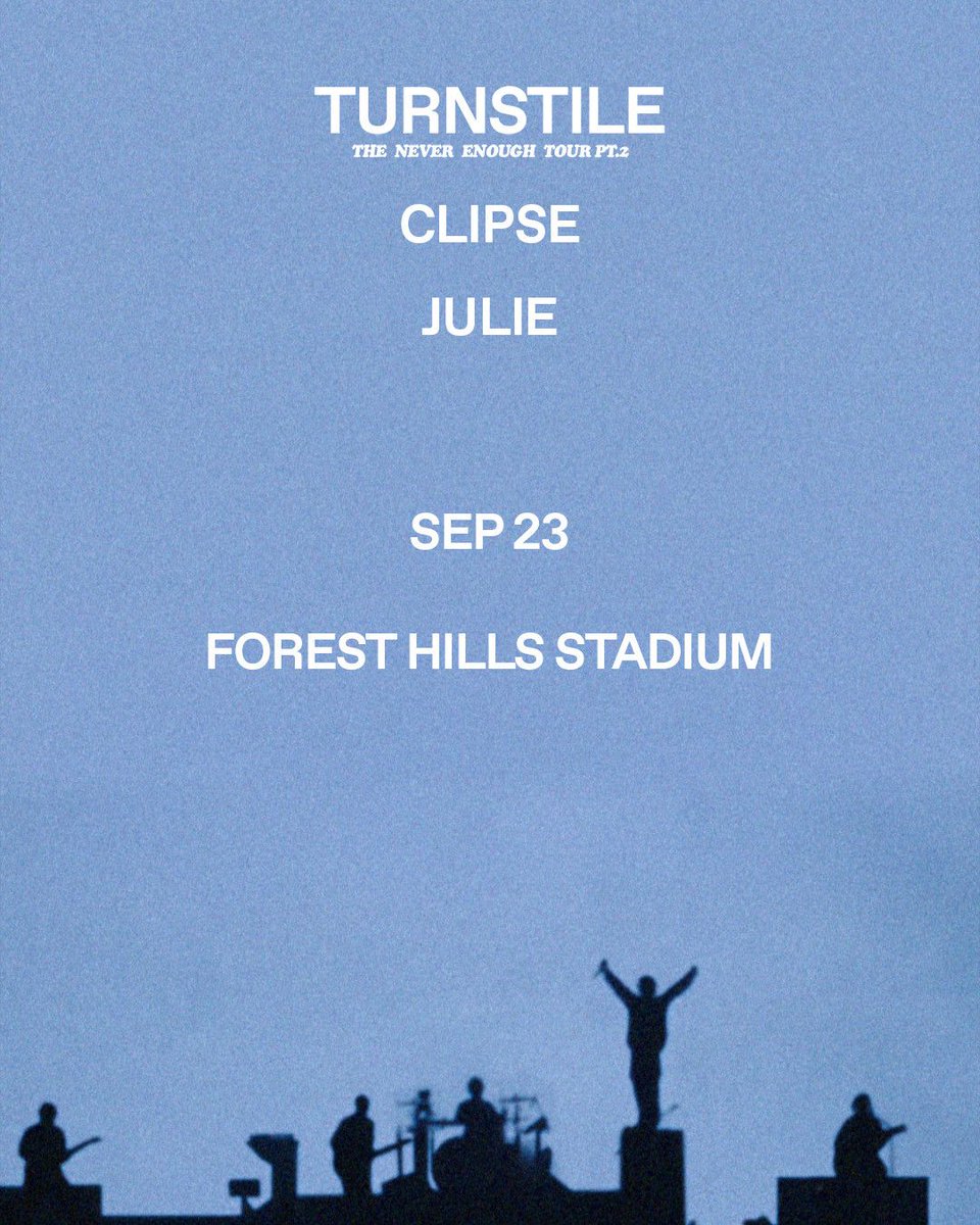 baragendanyc's tweet photo. Tonight at 6:30 PM @ForestHillsStdm!
@Clipse bring their razor-sharp Virginia street rap to Forest Hills Stadium as part of a bill headlined by Turnstile.
#NYCHipHop #NYCEvents #HipHopEvents #BarAgendaNYC https://t.co/y8VTGuF5Bz