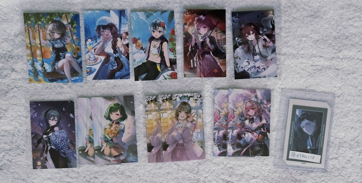 eYR1as38's tweet photo. 【交換 譲渡】にじさんじ ノスタルジアコレクション

譲 画像1～3
求 画像4 記載なしは各1orリトリン
https://t.co/74g2uezA5W
or定価+送料

詳細画像5
郵送
別募集との交換も可能です
検索からもお気軽にお声掛け下さい https://t.co/rZUgXxmWgs