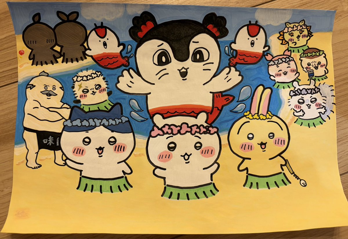 papiko8911's tweet photo. 写真うまく取れなかったけど
娘が描いたちいかわを見て欲しい
#ちいかわ
#小学生の絵 https://t.co/rjUzKrj1g8