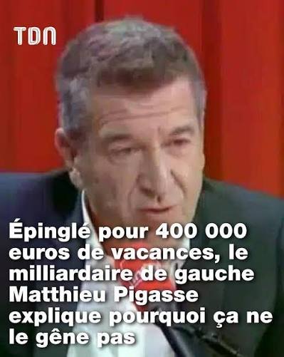 Escalet83's tweet photo. J'imagine que #MathieuPigasse (le multi milliardaire de gauche, lol 🤣) qui claque
400 000 € pour seulement 3 semaines de vacances, pense qu'on peut vivre confortablement avec 2000 € par mois.
Comme #LaurentLescure et tant autres, il faut virer ces vermines d'urgence ! https://t.co/2taiqbEa5K
