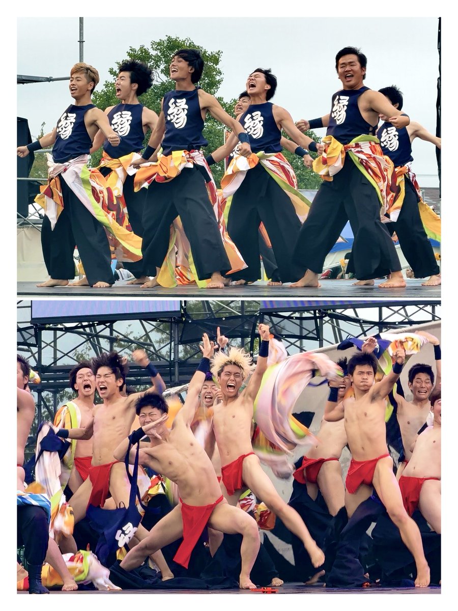 dufayel_'s tweet photo. 参加演舞チーム「北海道大学“縁”」と
記念写真を撮っていただきました
招いていただいた「かみす舞っちゃげ祭り」にて。

小雨は降る続く中、北海道大学”縁“の皆さんの
全力の演舞には感動しました！
一緒にソーラン節を踊る機会もあって楽しかった

祭りを盛り上げようと出番が終わった後も、
他のチームとのコラボ演舞や来場者と率先して
コミュニケーションをとる健気な姿にほっこり😊
青春を謳歌する姿に懐かしさや喜びを感じました

缶バッチも素敵な思い出、大事にします
２日間お疲れさまでした！

#北海道大学縁
#かみす舞っちゃげ祭り