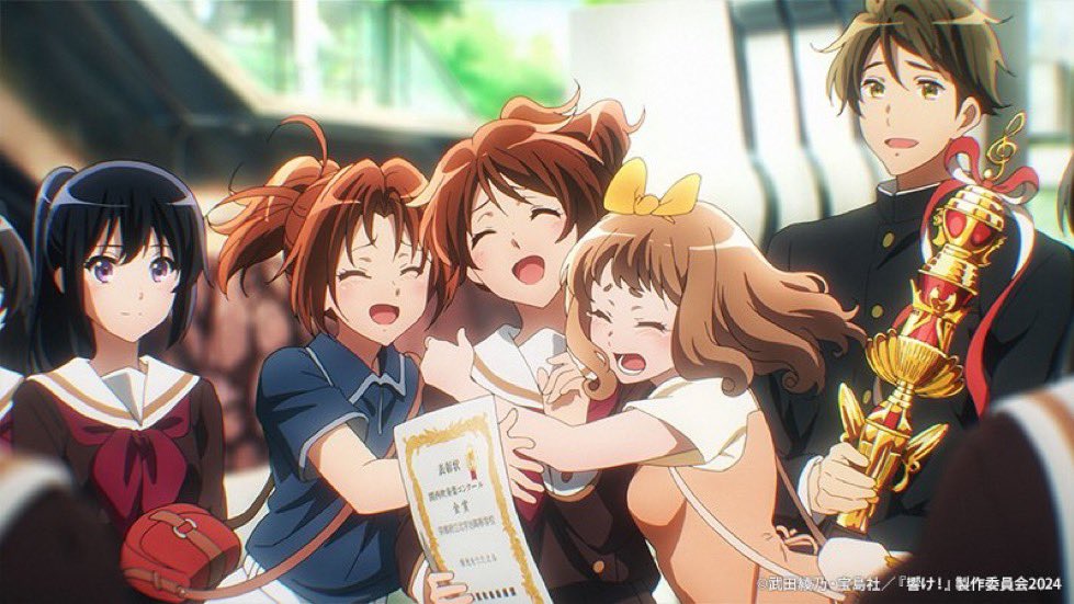 kuruminori3's tweet photo. やっぱり映画でも夏紀優子は北宇治の演奏に間に合ってないのだろうか
結果発表だけは会場内で描かれてるけど、全国に行けなかったことの暗示ってどこかでみてなるほどなって思った
いや北宇治みれなきゃ行った意味なくね笑
#響けユーフォニアム #ユーフォ最終楽章 https://t.co/A3PPDbfAiR