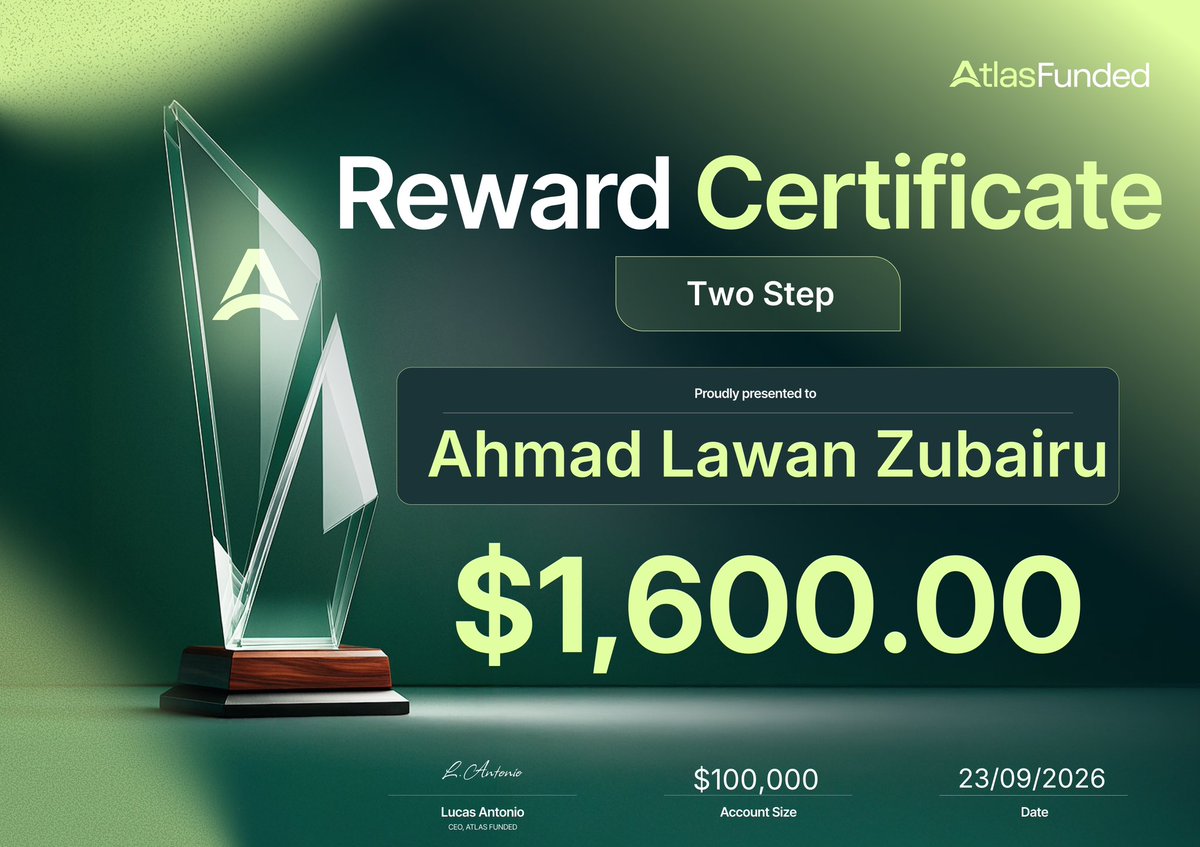 ahmadcapital_'s tweet photo. Payout approved and paid with @atlasfunded 💰✅

I’ve had one of my best experiences with them so far.

The trading conditions have been solid, and everything went smoothly from getting funded to receiving my payout.

Use code CAP for 50% OFF if you want to check them out. 🫡 https://t.co/F5B5OIsixn