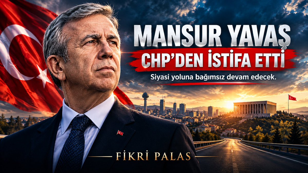 FikriPalas66228's tweet photo. Son Dakika Ankara Büyükşehir Belediye Başkanı Mansur Yavaş, CHP'den istifa ettiğini duyurdu. Yoluna bağımsız olarak devam edeceğini açıkladı

#FONMAĞDURLARI #terayatırım #GönüllerBirOlsun
Osman Gökçek Fatih Terim Adalar Motorine 5,57
Özgür Çelik New York'ta Yeni Parti'ye İmamoğlu https://t.co/V7OwEgcRBj