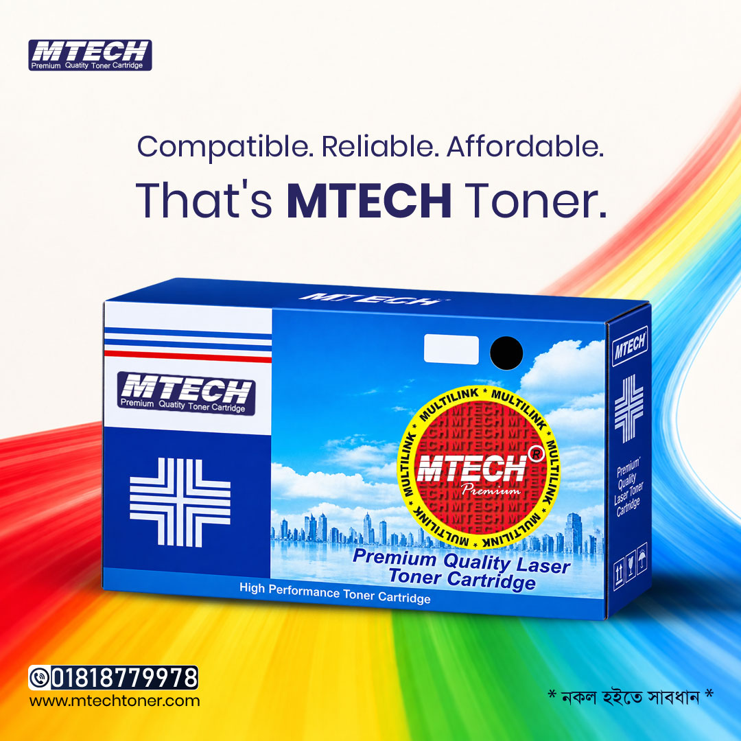 TonerMtech's tweet photo. প্রিন্টিংয়ের খরচ নিয়ে চিন্তিত? 🖨️
ঝাপসা প্রিন্ট ও বারবার টোনার শেষের ঝামেলা আর নয়!   MTECH Toner দিচ্ছে স্পষ্ট প্রিন্ট ও দীর্ঘস্থায়ী পারফরম্যান্স—একদম বাজেটের মধ্যে!
🌐 https://t.co/krfU0AZTwa
📞 01818779978   
#MTECHToner #SmartPrinting https://t.co/HH4BfdkpZ2