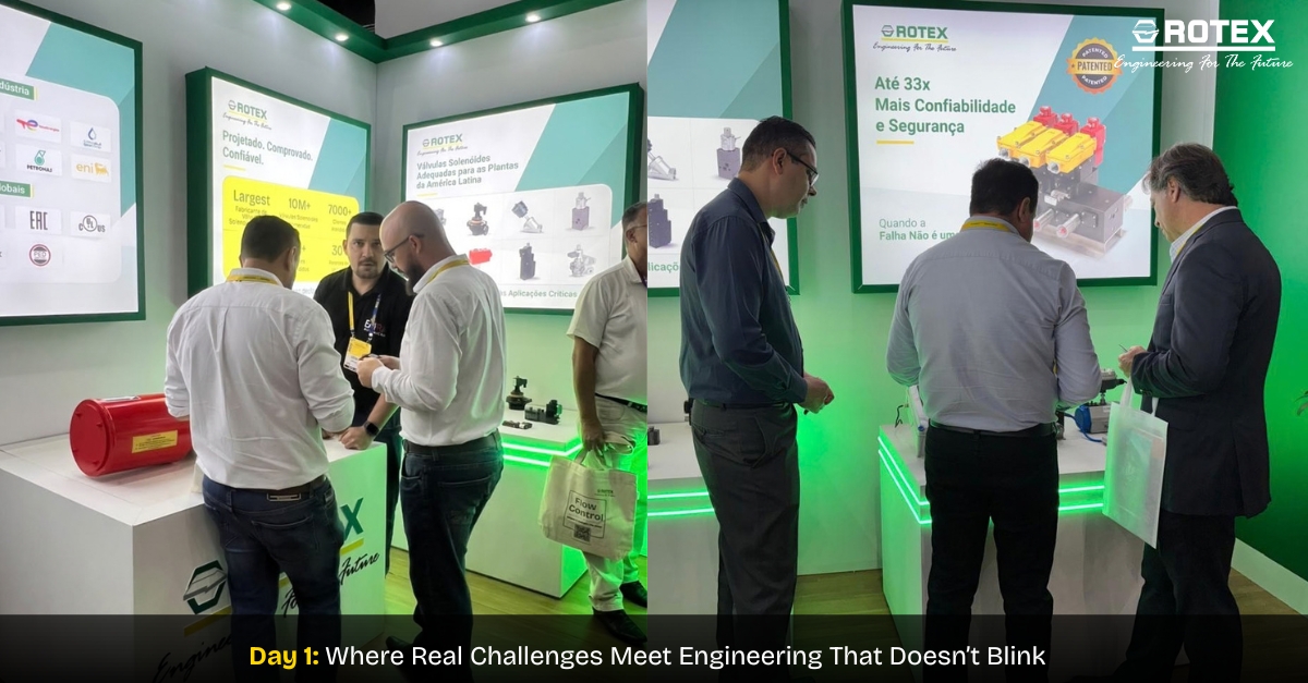 RotexAutomation's tweet photo. Dia 1 na #ROGe2026! 👀 O estande ZD35 foi palco de conversas sobre confiabilidade, segurança, disponibilidade e automação. Os melhores insights de engenharia nem sempre acontecem em uma tela—acontecem frente a frente. 🤝 E este foi só o Dia 1! https://t.co/y7i0eG4xIu