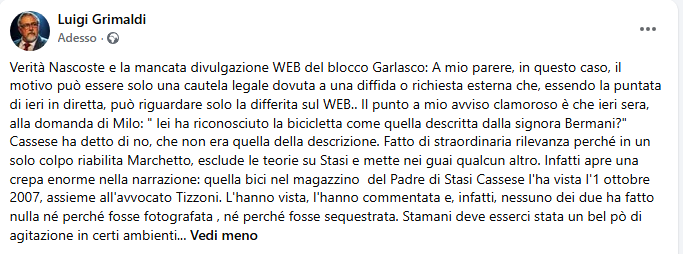 LuigiGrimaldi19's tweet photo. #Garlasco https://t.co/701g8ezOXz
