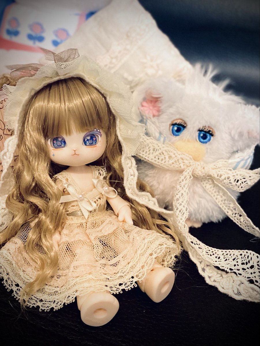 HBCocoon's tweet photo. ボニバニちゃんに新しいウィッグを買ってあげました♡
ボニバニちゃんってこのイメージなんだよねꪔ̤̱ꪔ̤̱ꪔ̤̱

うさぎ好きにはたまらない🫶
後頭部はおゆまるで、適当な！？後頭部パーツ作ってはめてます🎀
MiMiAちゃんも顔がうさぎっぽいから好き(*´艸`)

 #ボニバニ 
 #ボニーバニー 
 #星夜の章 https://t.co/AnjATgEKRa
