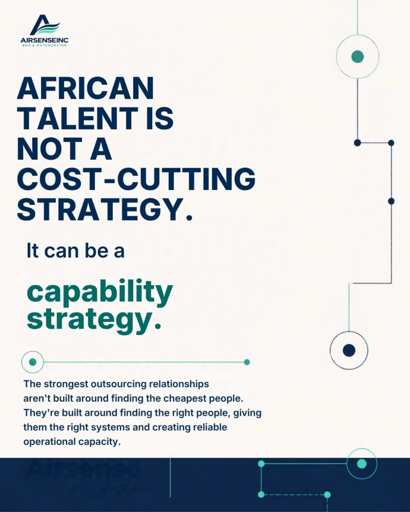 Airsenseinc's tweet photo. What if we stopped viewing African talent through the lens of cost and started looking at capability? Skilled teams can bring expertise, diversity, and scale across markets. The question isn’t what you save, but what they can help you achieve. 
#AfricanTalent #CustomerExperience https://t.co/TQjCK1QZmR